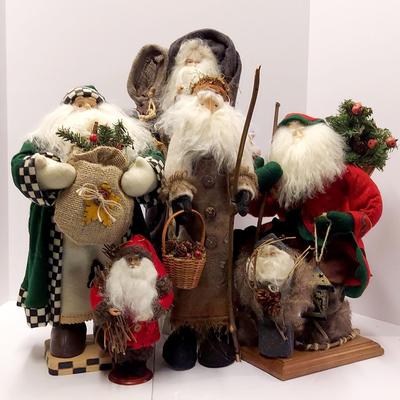 Decorative Woodland Santa Figurines with Bob McAdams