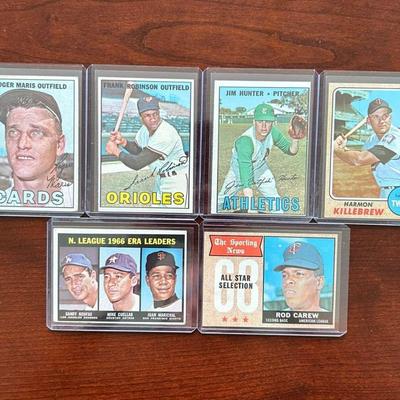 1967 & 1968 Baseball Cards. Roger Maris, Sandy Koufax, Frank Robinson and More