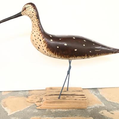 Handcrafted “Curlew” by J.P. Selmants of Duxbury Decoys