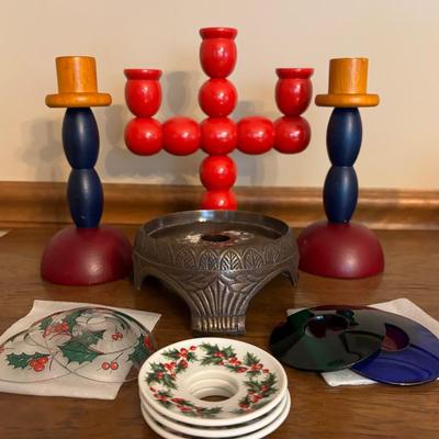 Candlestick Holders and Candle Collars