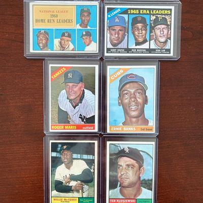 1960 Topps  Baseball Cards. Hank Aaron, Roger Maris, Ernie Banks and More