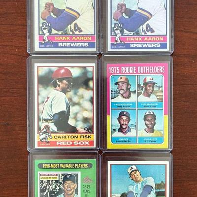 1975 & 1976 Baseball Cards. Mickey Mantle, Hank Aaron, Jim Rice Rookie and More