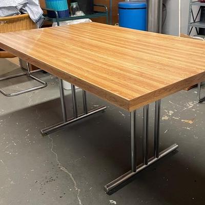 Formica and Chrome Dining Table