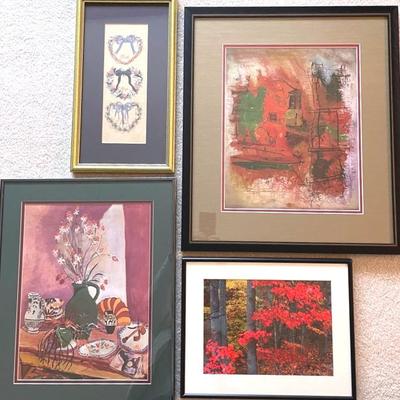 Framed Prints (4) with Photos (2) by Billy Buchanan 
