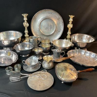 Large Silver-plated Serving Wear