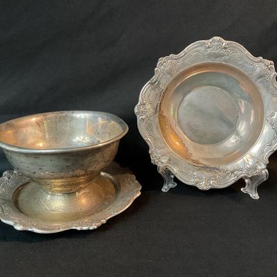 Gorham Sterling Silver Bowl And Compote