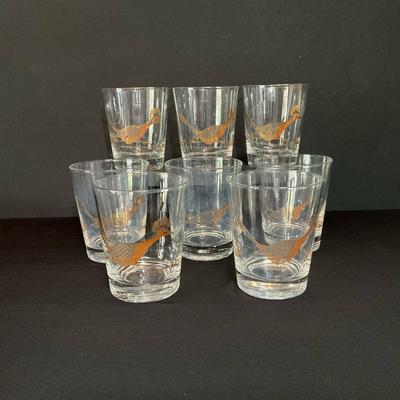 Vintage Couroc Of Monterrey Roadrunner Glasses