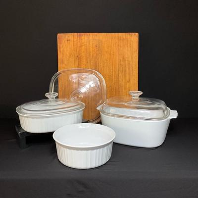 Pyrex And A Chopping Block