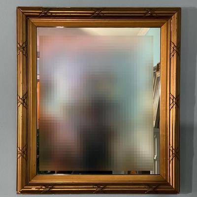 Mid Century Gold Mirror No2