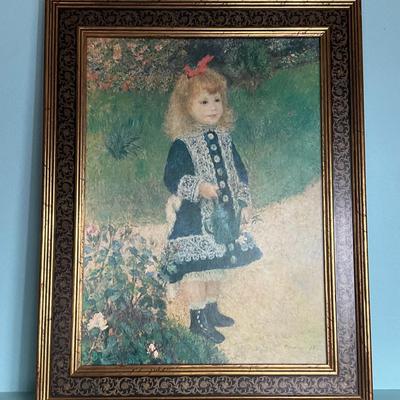 Renoir Print Girl With A Watering Can