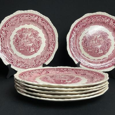  Mason’s Vista Red Pattern Plates #2