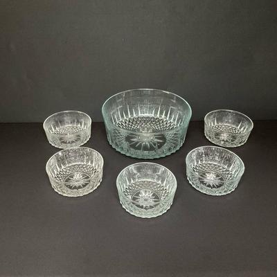 Arcoroc USA and Arcoroc France Cut Glass Bowls