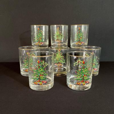 Spode Christmas Tree Pattern Glasses