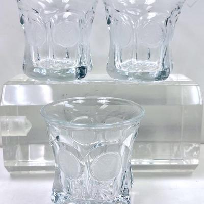 “Fostoria” Coin Glass Tumblers