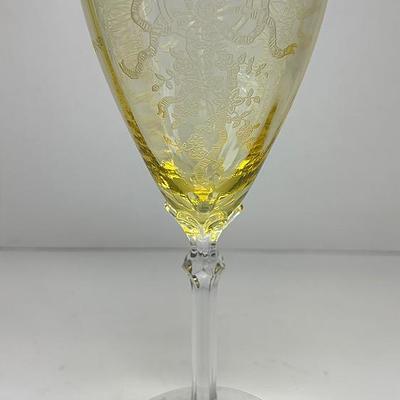 "Fostoria" June Topaz Goblet 