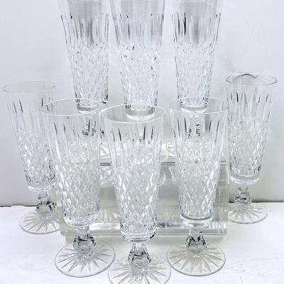 “Waterford” Crystal Champagne Flutes