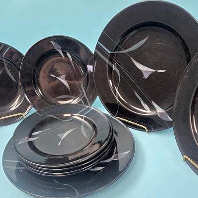 "Mikasa" Opus Black Plates