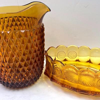 “Fostoria” Amber Glass and More