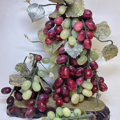 Jade and Stone Grape Vine Bonsai Tree