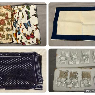 Pottery Barn, Williams Sonoma, Dansk, Crate & Barrell Table Linens