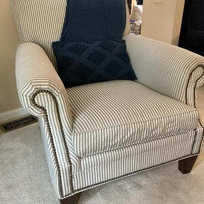 Pottery Barn Striped Cozy Chair 