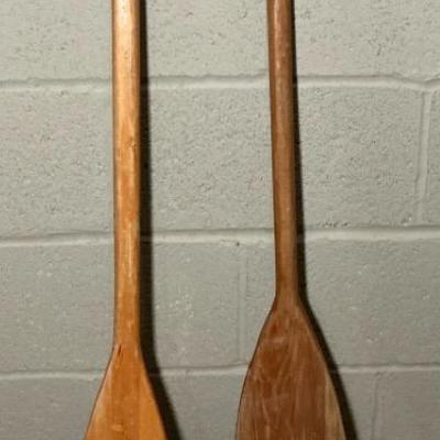 2 Beaver Brand Wood Oars