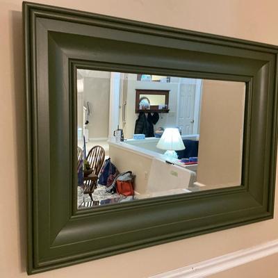 Green Wood Mirror 42x30 