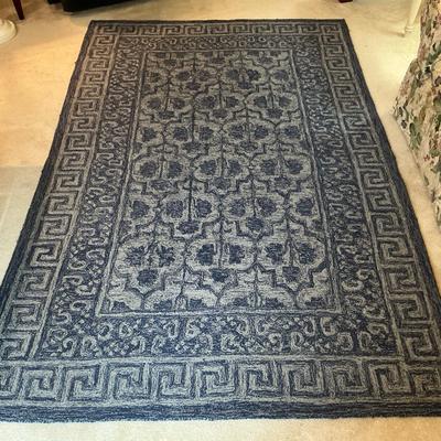 Pottery Barn Blue Area Rug 