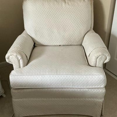 Pembrook Chair White Upholstered Armchair