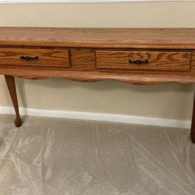 Oak Sofa Table With Drawers