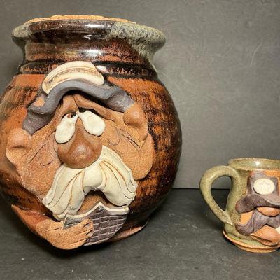 Hand Crafted Pottery Folk Art 