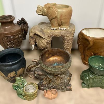 Decorative Elephant Vases 