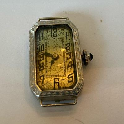 Antique 14kt White Gold Watch Face 