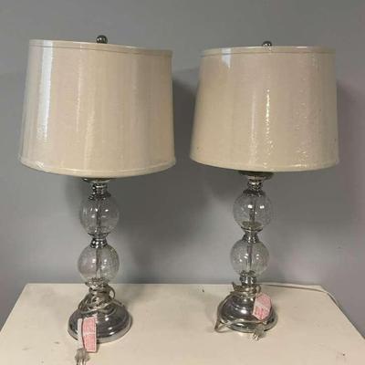 Crackle Glass Lamps