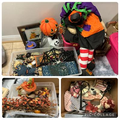 Huge Halloween & Fall Decor Lot