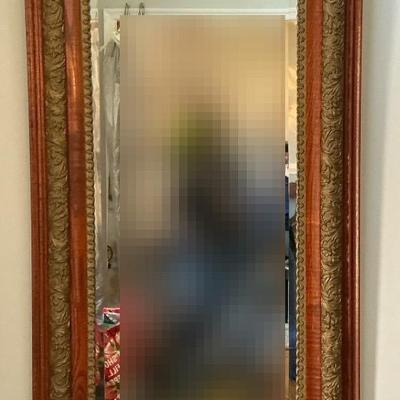 Ornately Framed Wood Mirror