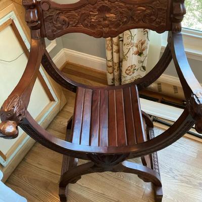 Savonarola Antique Renaissance Chair 