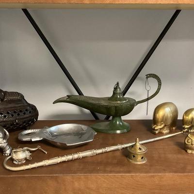 Metal Elephants, Owls, And Genie’s Magic Lamp
