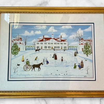 Bennett Winter Scene Framed Print 