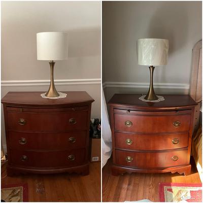 Pulaski Furniture Nightstands And Pair Of Lamps (Part Of Matching Set)