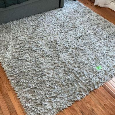 Gray Shag Rug 6’7 X 9