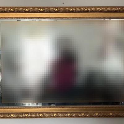 Hanging Gold Framed Mirror