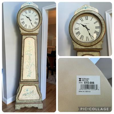 Howard Miller Painted Standing Clock
