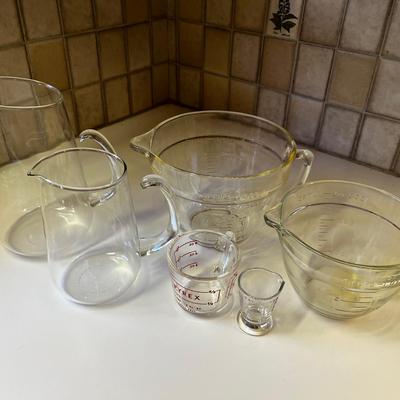 Vintage Pyrex Pitchers & Fire King Mixing Bowls
