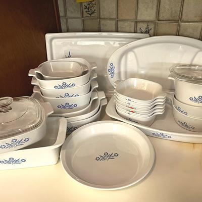 Vintage Lot Of Corningware Cookware 