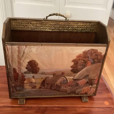 Antique Magazine Holder