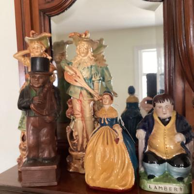 Pair Of New Art Ware Figurines, Chalk & More