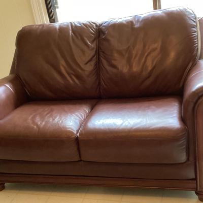 Superb Creation, Leather Loveseat, Seat