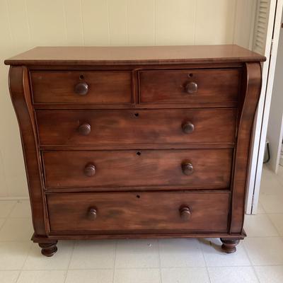 Antique Five Drawer Dresser