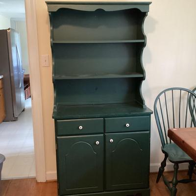 Two Piece Painted Hutch